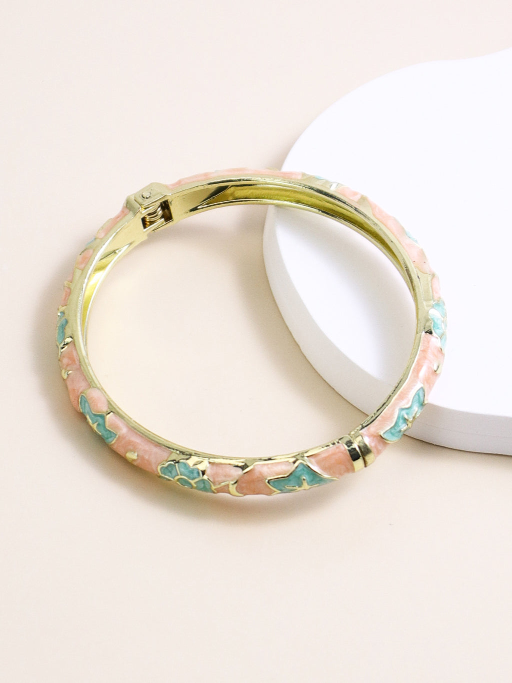 Enamel Floral Bracelet For Women
