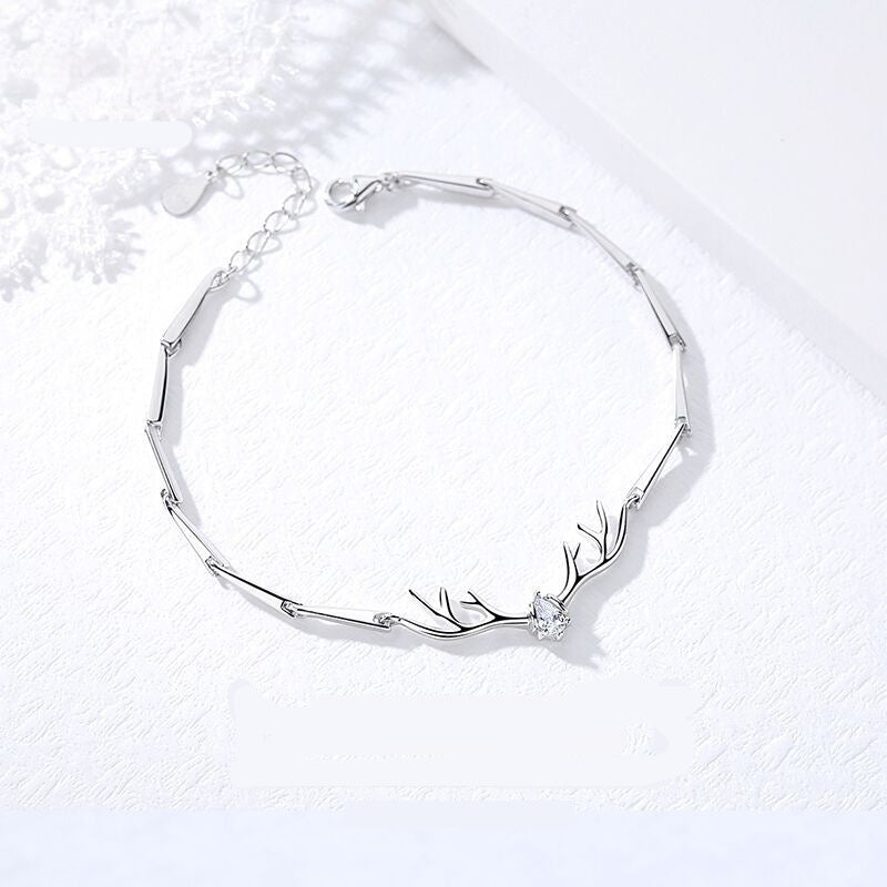 Korean-style Deer Youre My Lucky Charm Bracelet For Women