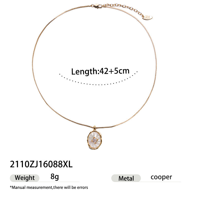 Fashionable Irregular Natural Stone Bead Necklace