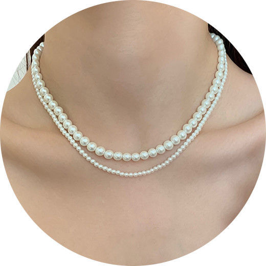New Versatile Double-strand Pearl Necklace