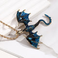 Alloy Creative Flying Dragon Monster Pendant Necklace
