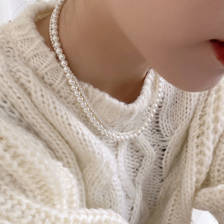 New Versatile Double-strand Pearl Necklace