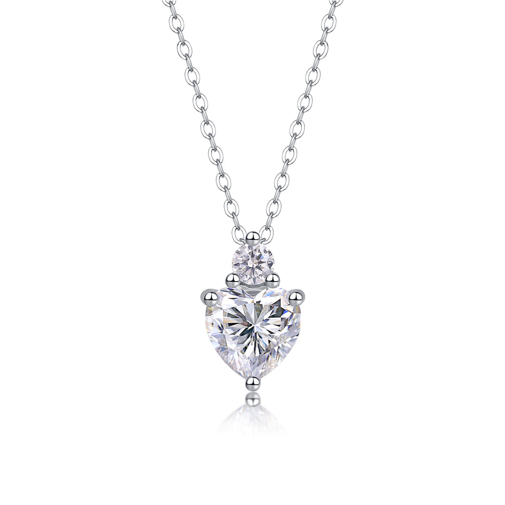 Ripple Phantom - A Fashionable And Light Luxury Jewelry Pendant Necklace Set With Top-quality Moissanite, S925 Silver Plated Platinum
