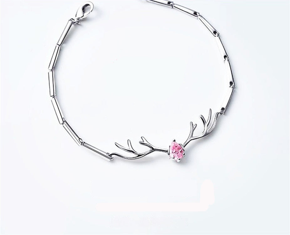 Korean-style Deer Youre My Lucky Charm Bracelet For Women