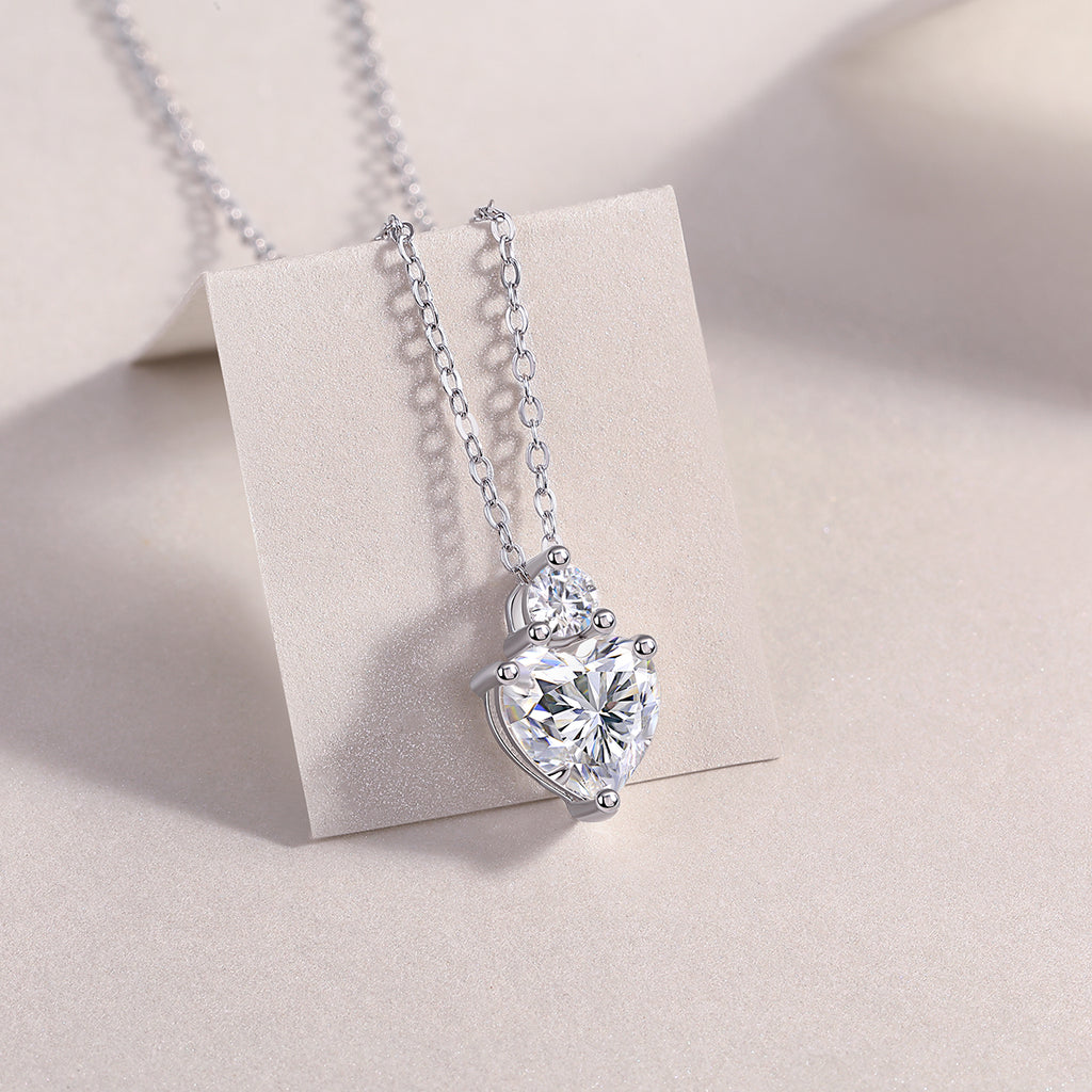 Ripple Phantom - A Fashionable And Light Luxury Jewelry Pendant Necklace Set With Top-quality Moissanite, S925 Silver Plated Platinum