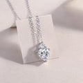 Ripple Phantom - A Fashionable And Light Luxury Jewelry Pendant Necklace Set With Top-quality Moissanite, S925 Silver Plated Platinum